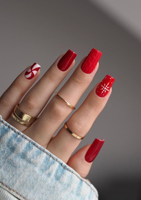 100 Red Nails Ideas For A Classy & Feminine Look