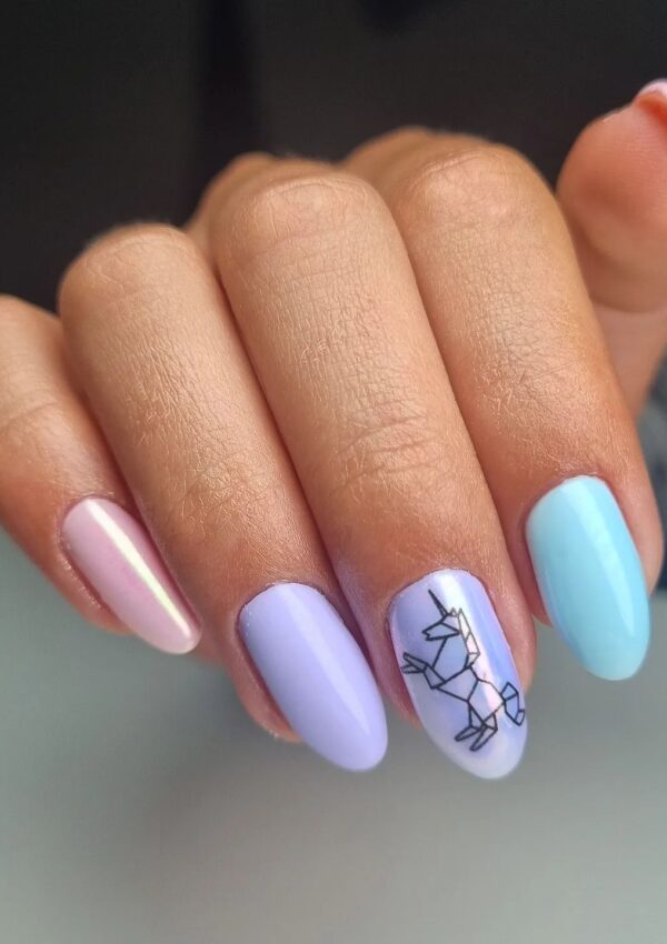 96 Cute Unicorn Nails That Are Absolutely Dreamy