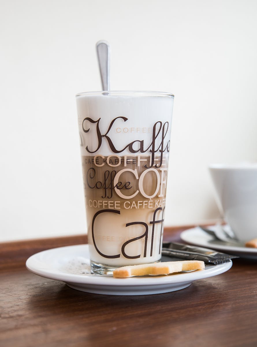 Glass Coffee Cup on Saucer