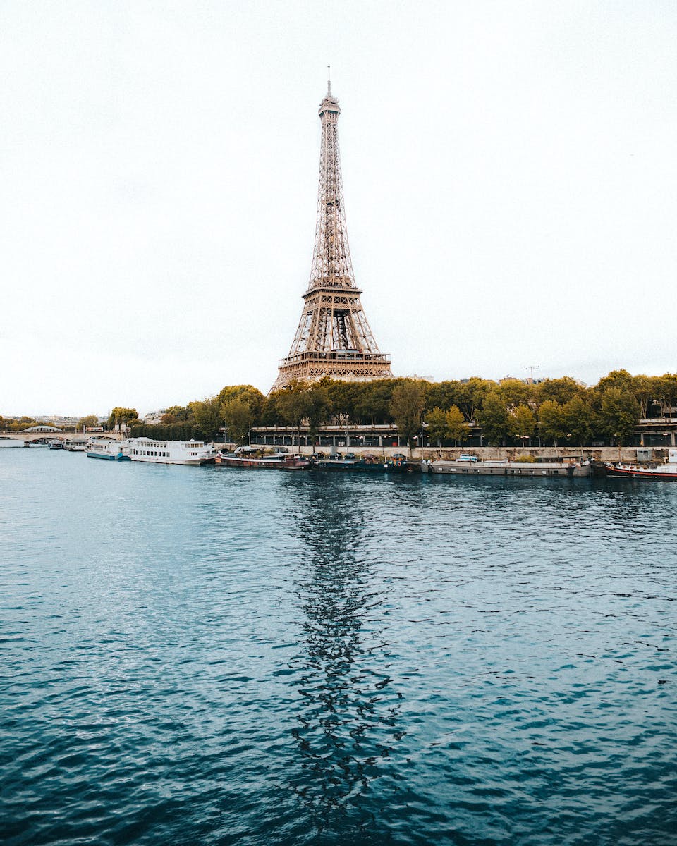 Eiffel Tower near River
