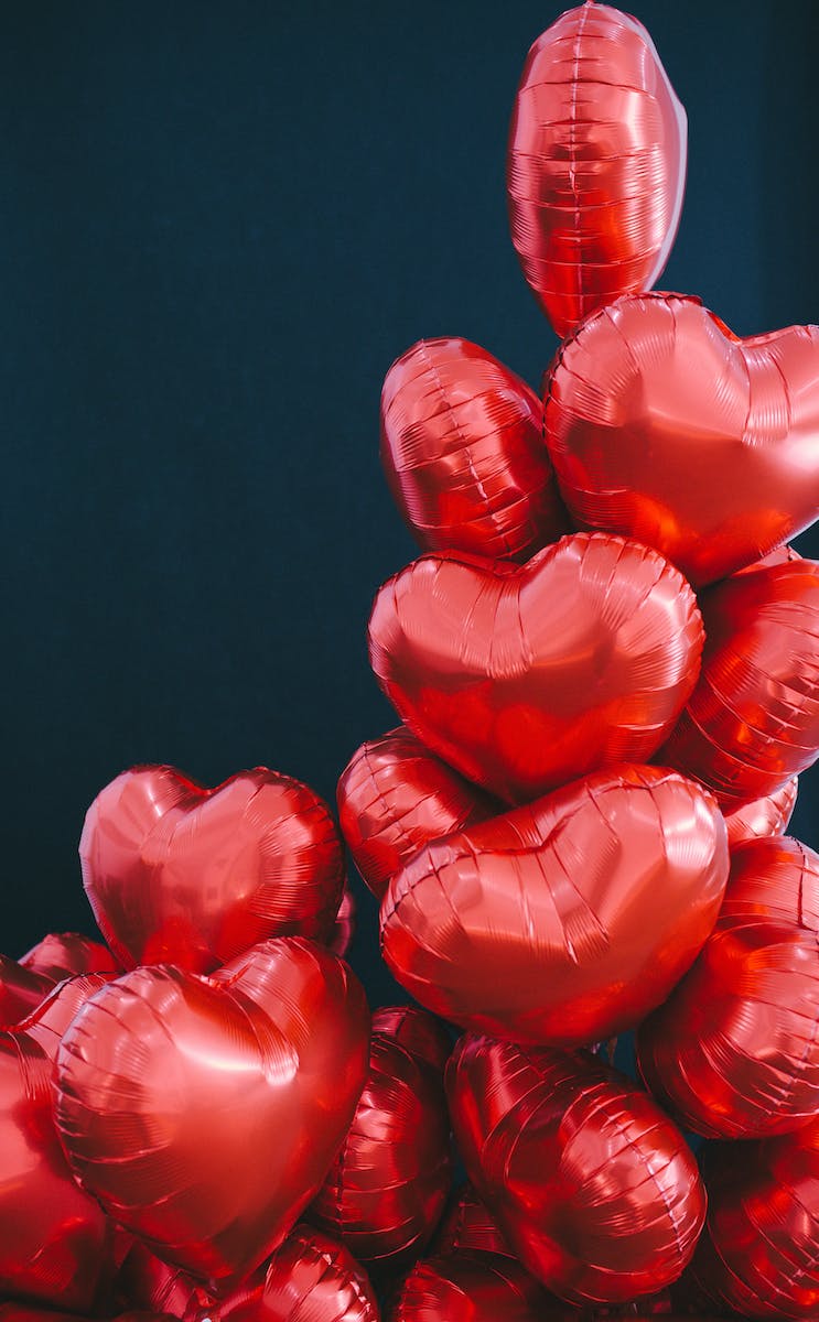 Red Heart Shaped Balloons
