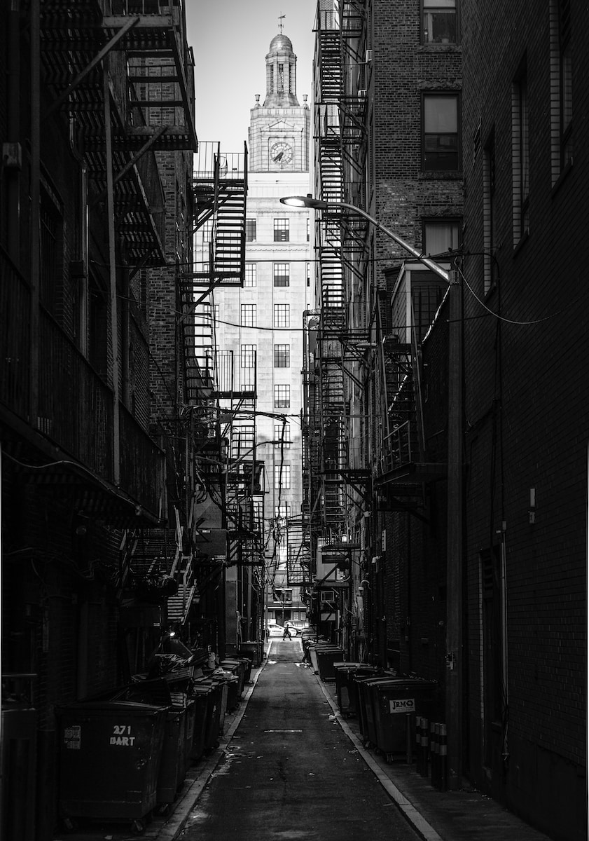 alley photography of walkway during daytime