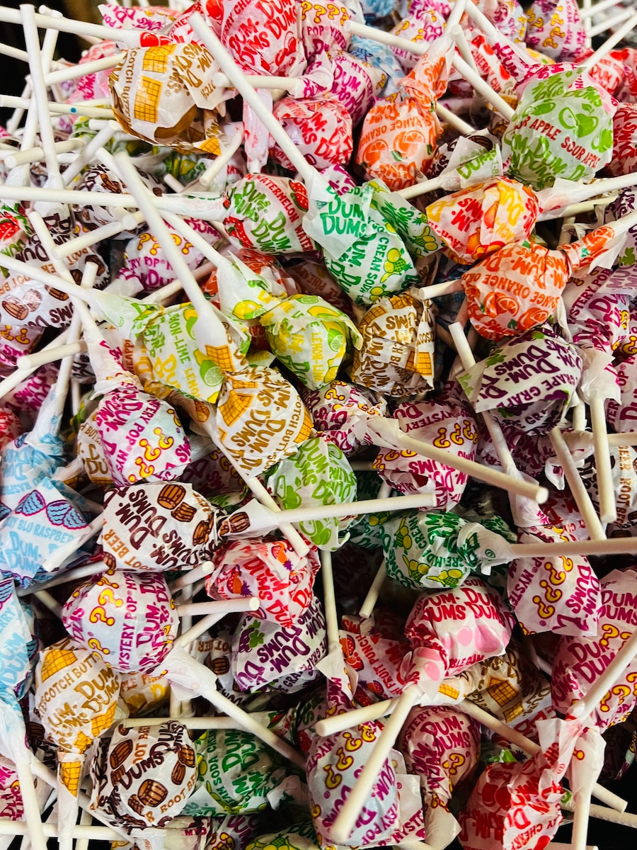 a pile of candy
