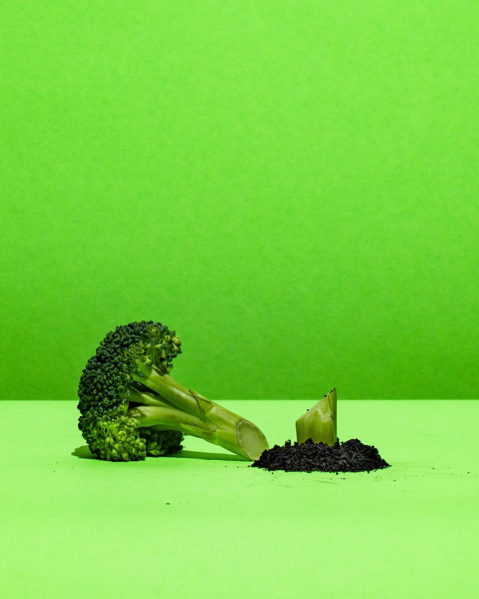 green broccoli on white paper