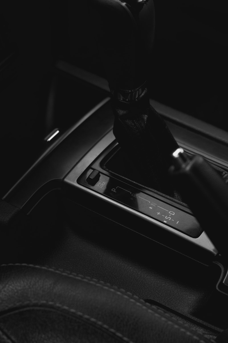 a black leather seat belt