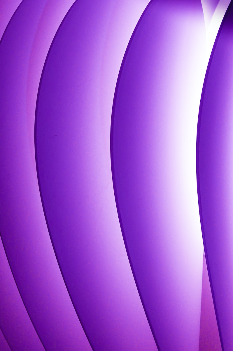 purple and white round light