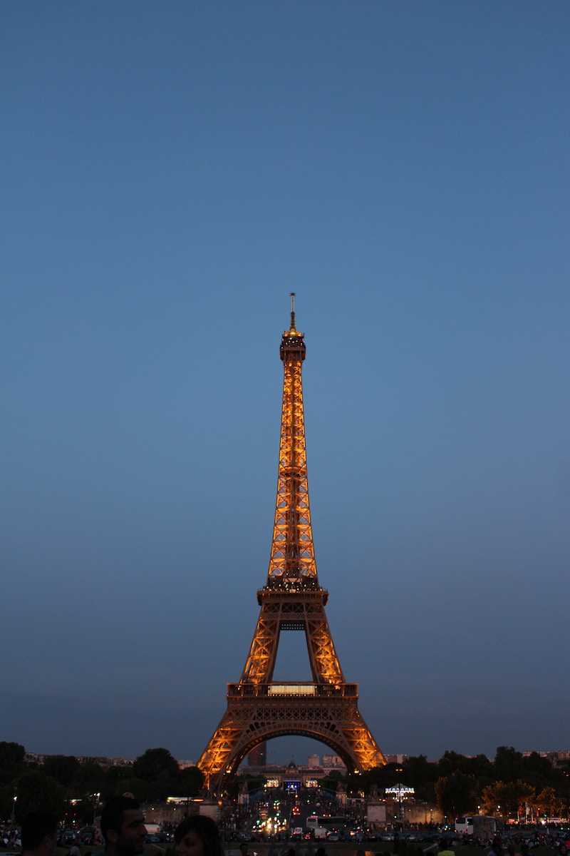 Eiffel Tower during night time