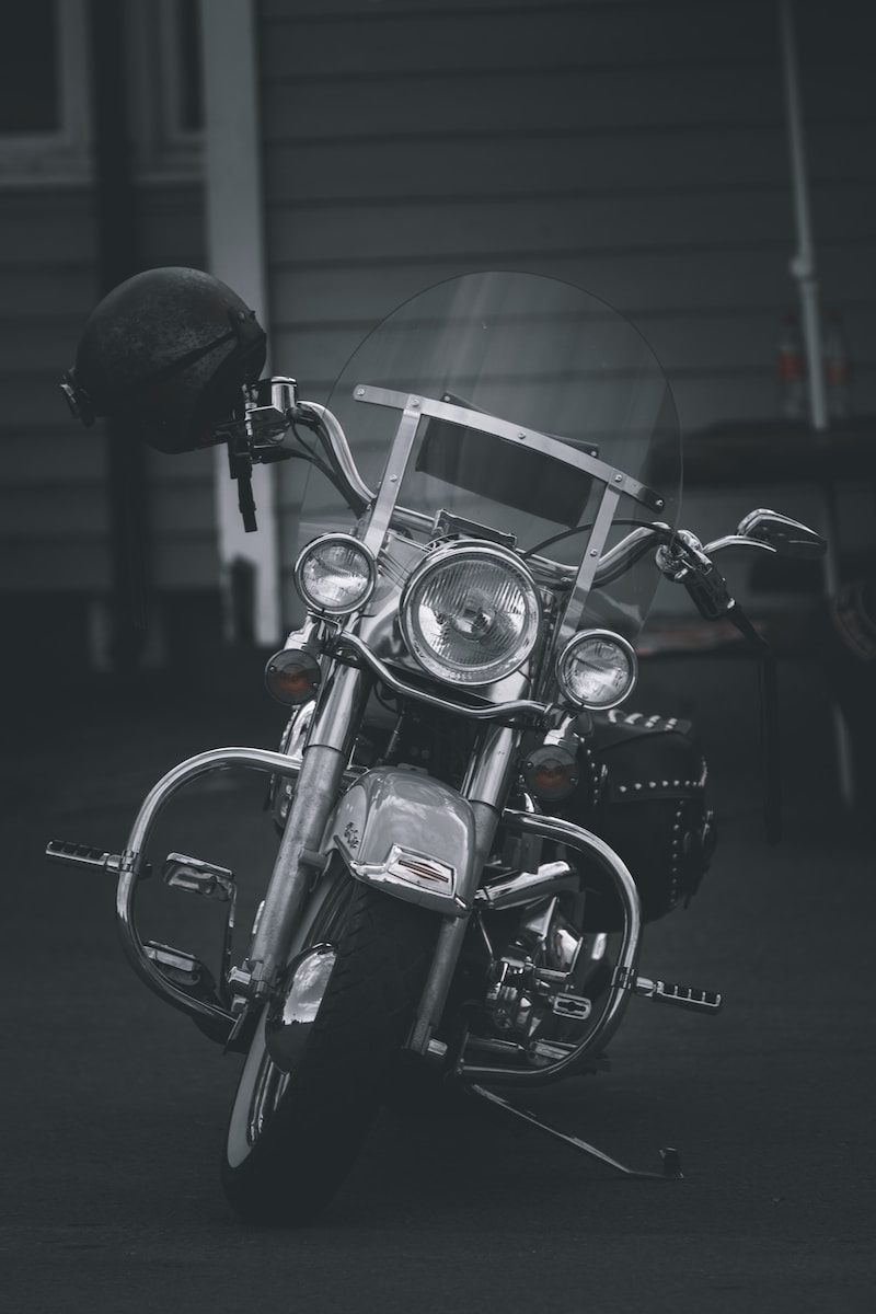 black and silver cruiser motorcycle