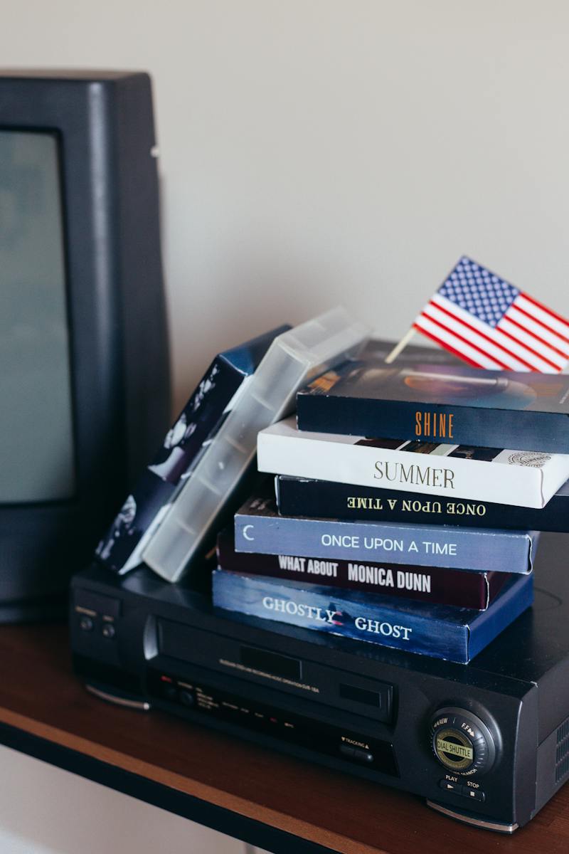 Black and White Labeled Books