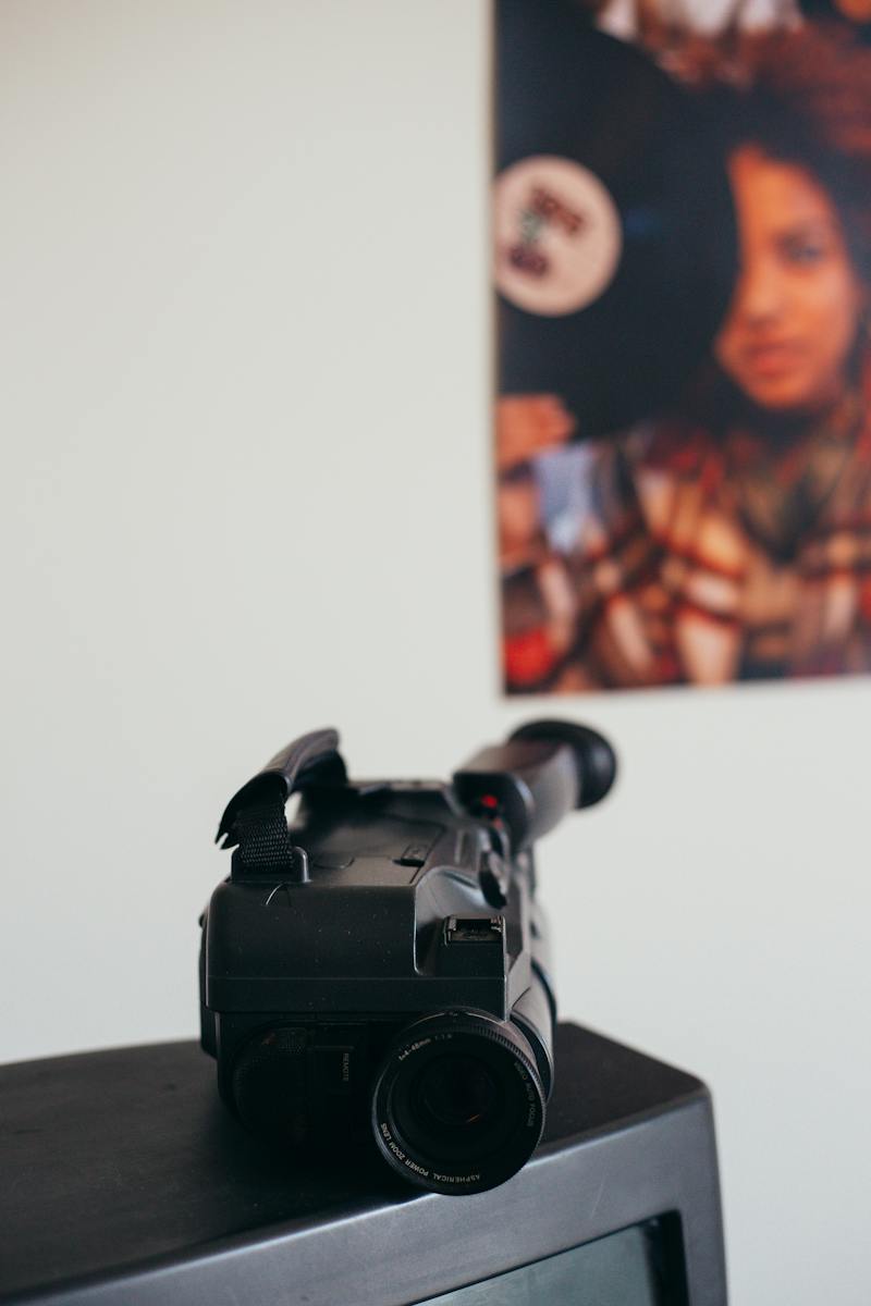 Video Camera on Top of Television