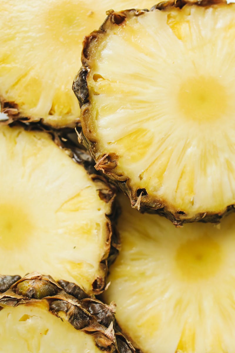 Close-Up Photo Of Sliced Pineapple